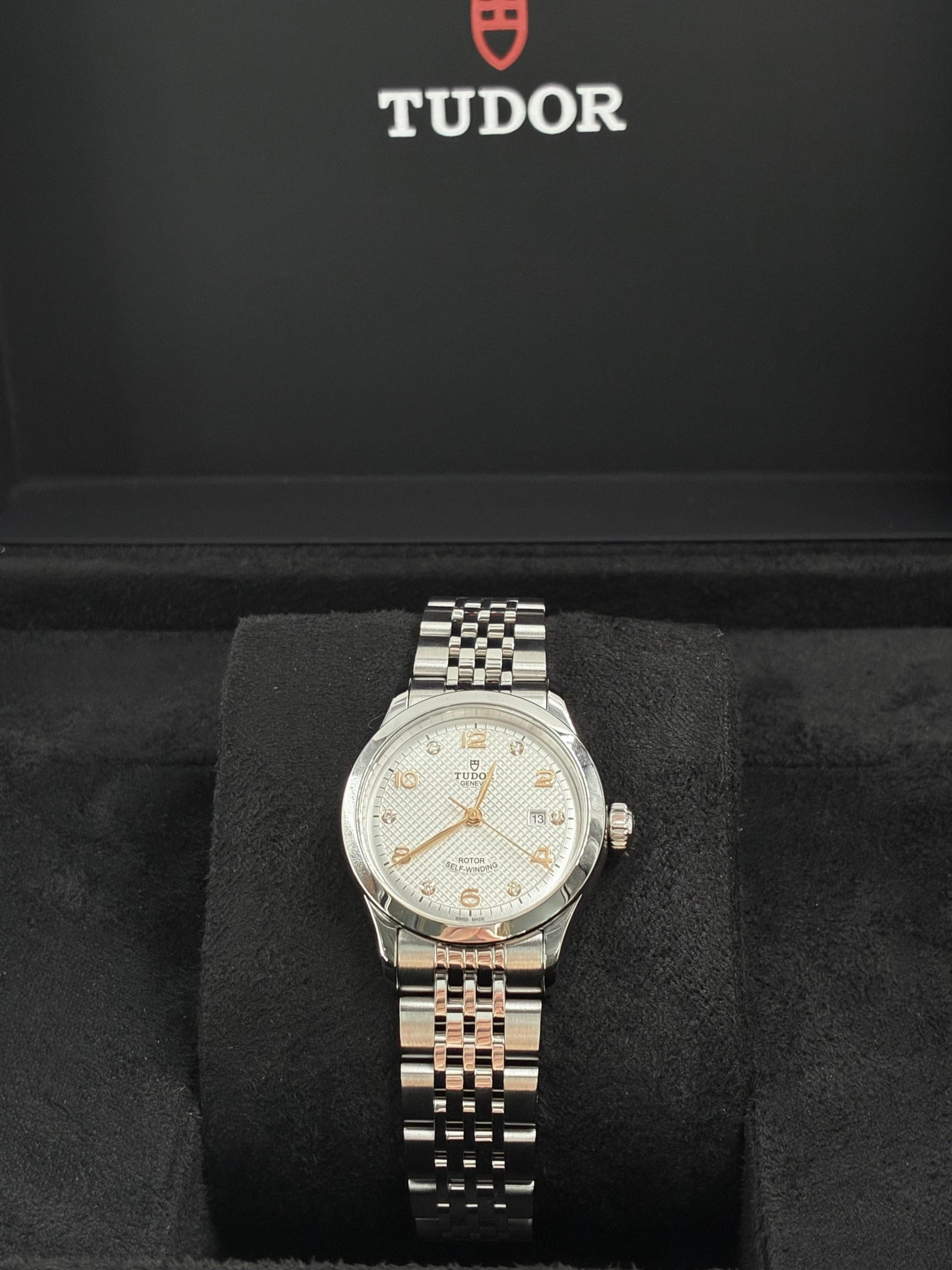 Tudor 91350-0003 1926 28 Stainless Steel / Silver - Diamond