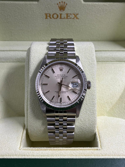Rolex 16234 Silver Index Jubilee 1991