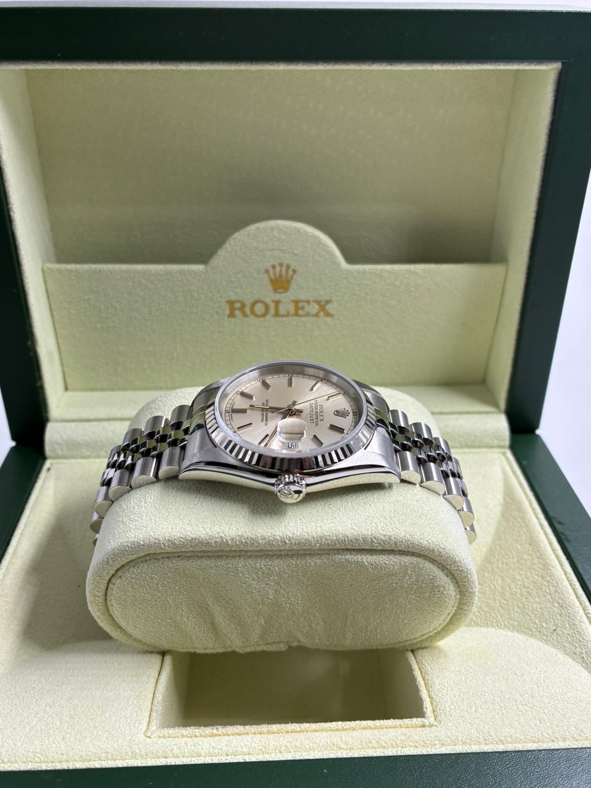 Rolex 16234 Silver Index Jubilee 1991
