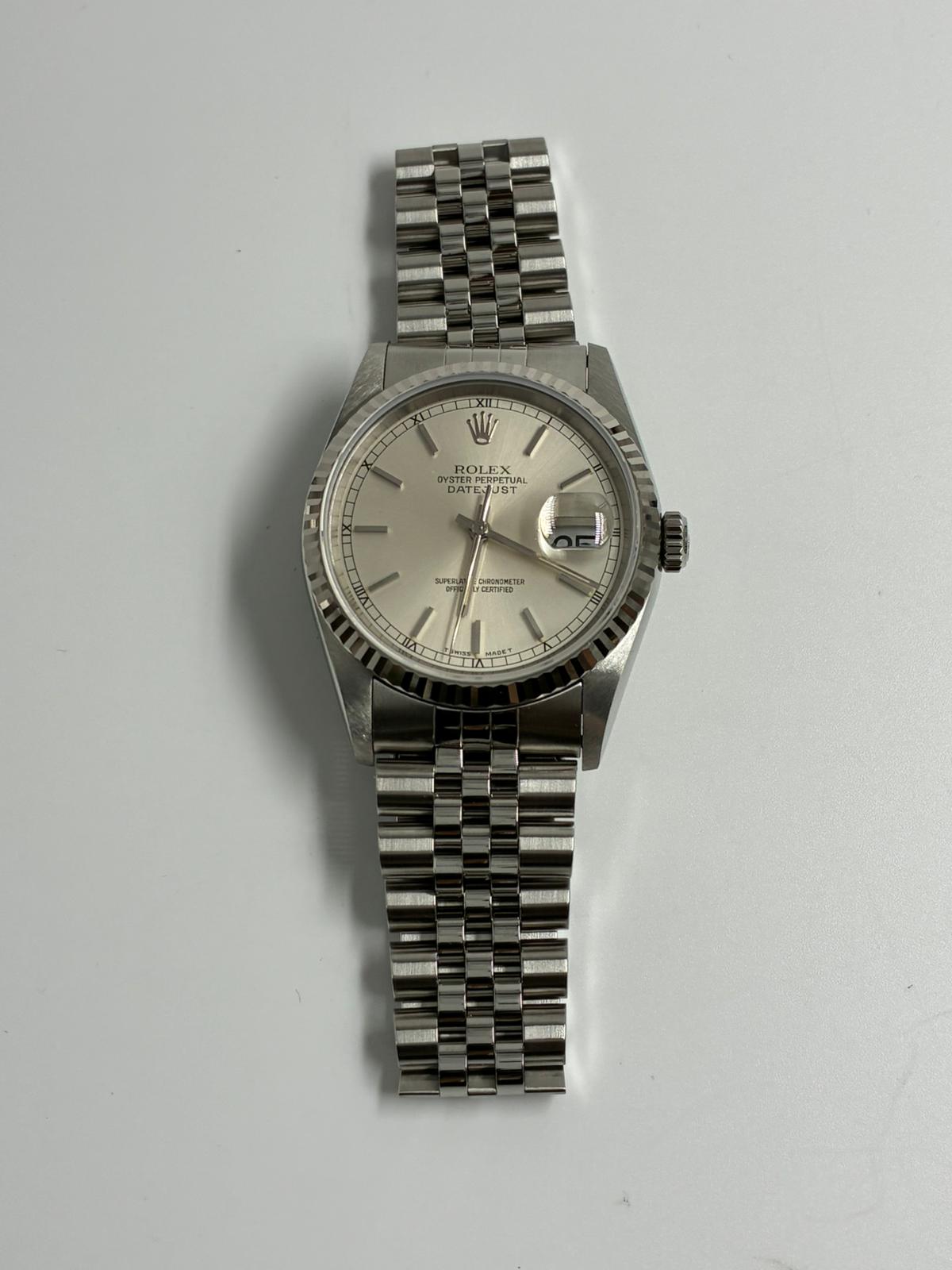 Rolex 16234 Silver Index Jubilee 1991