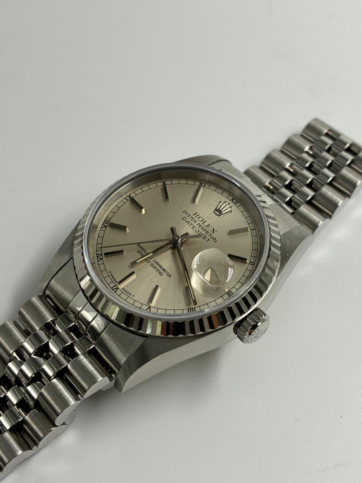Rolex 16234 Silver Index Jubilee 1991