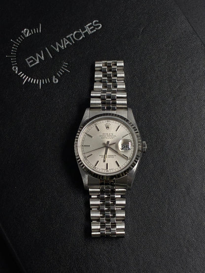 Rolex 16234 Silver Index Jubilee 1991