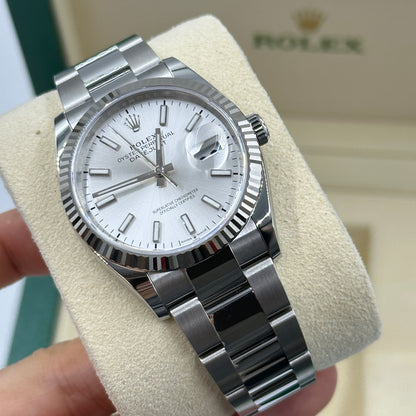 Rolex Datejust 36 126234 Silver Index Oyster 2026
