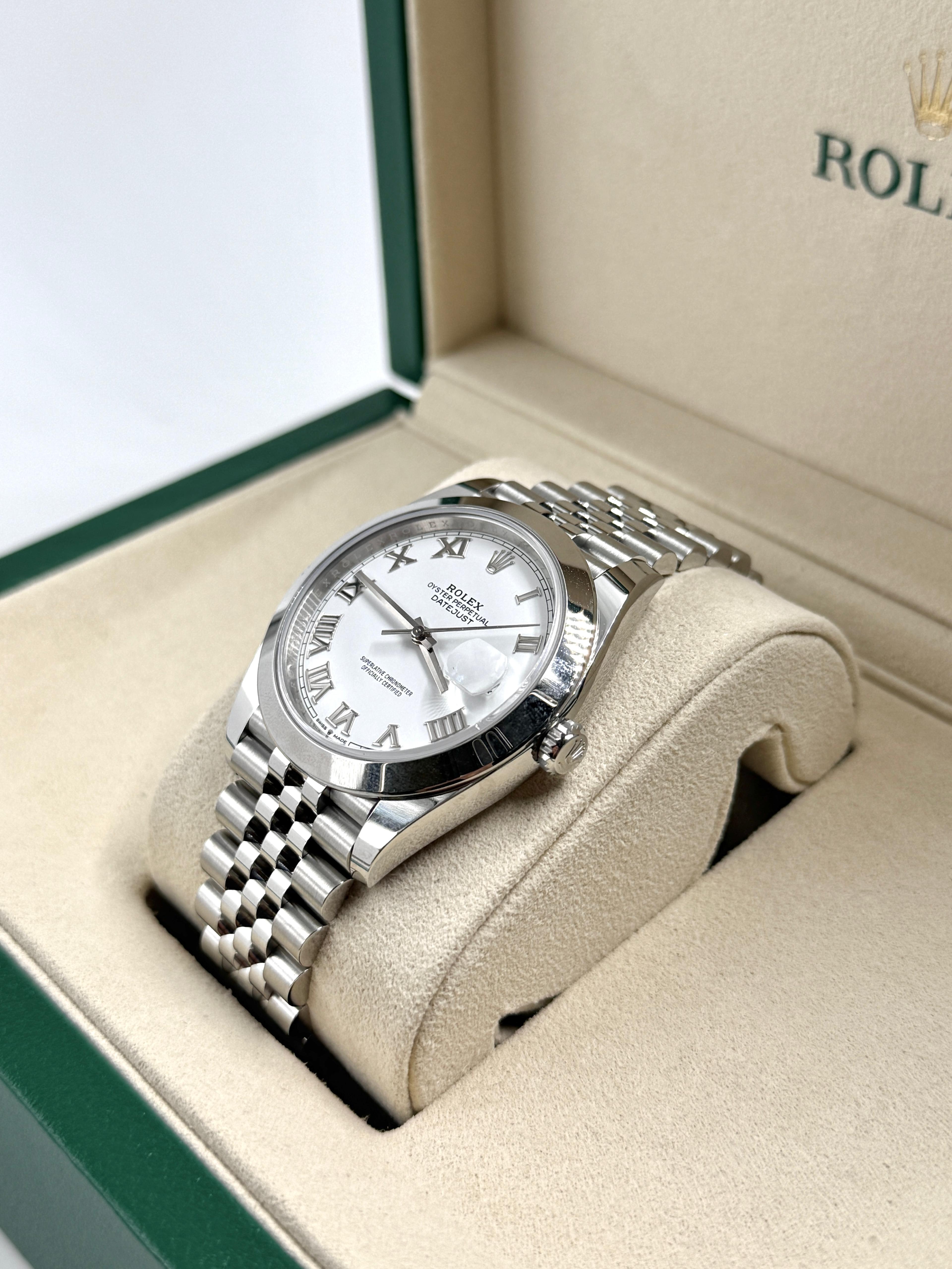 Rolex Datejust 41 126300 White Roman Jubilee 2024