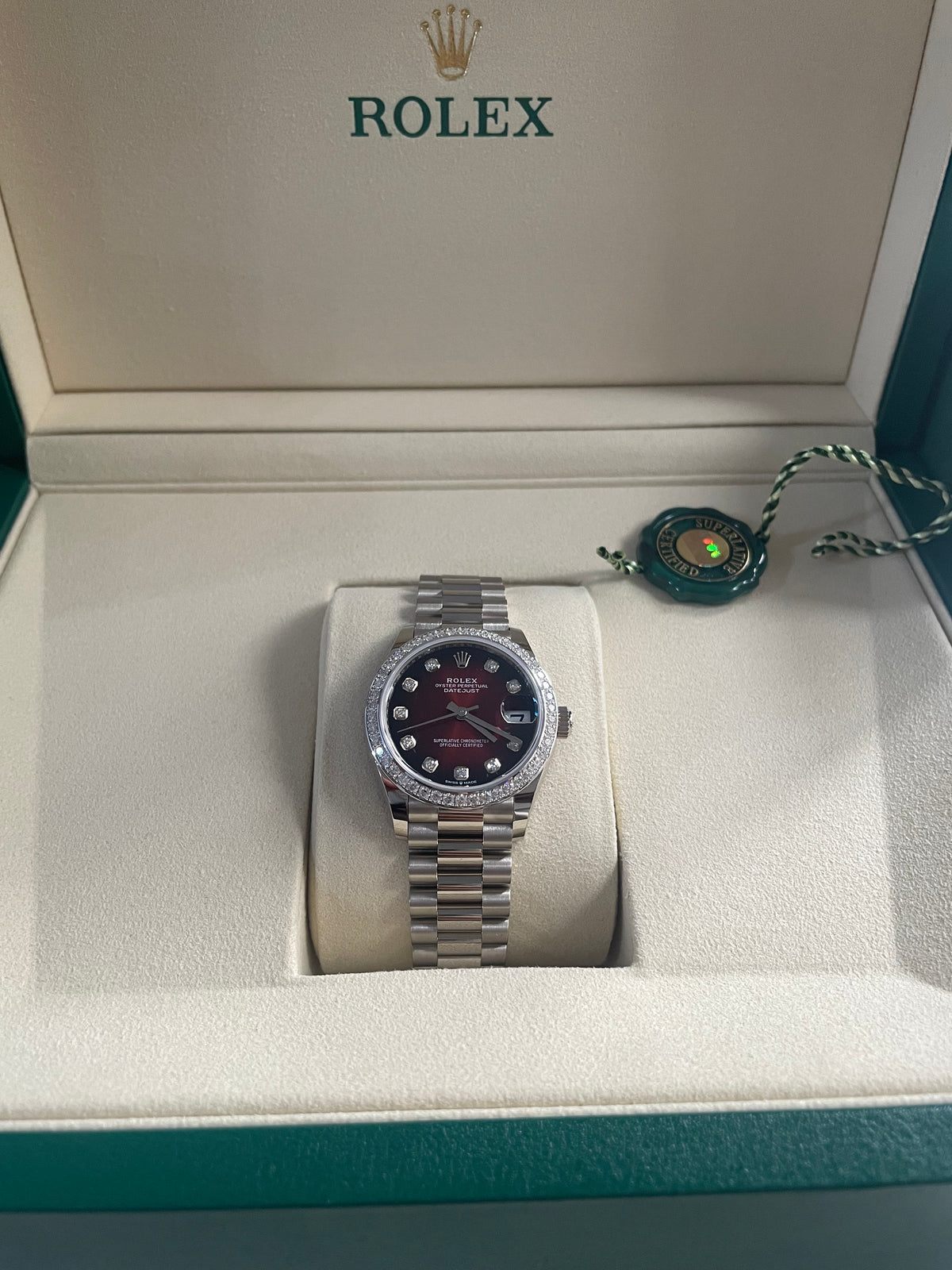 Rolex Datejust 31 278289RBR Red Ombre Set with Diamonds