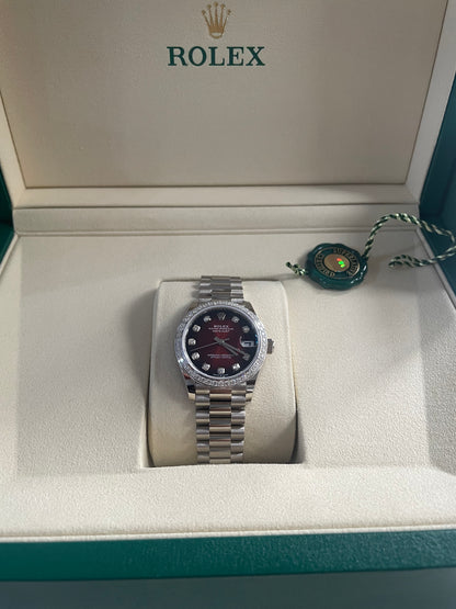 Rolex Datejust 31 278289RBR Red Ombre Set with Diamonds