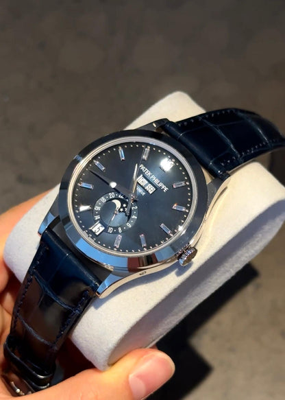 Patek Philippe Annual Calendar 5396G‑017 White‑Gold 38.5 mm Blue Dial