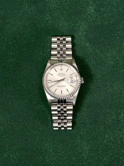 Rolex 16220 silver jubilee 2000 original paper