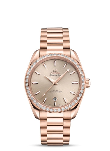 Omega 220.55.38.20.09.001 Seamaster Aqua Terra 150M Master Chronometer Small Seconds 38 Sedna Gold