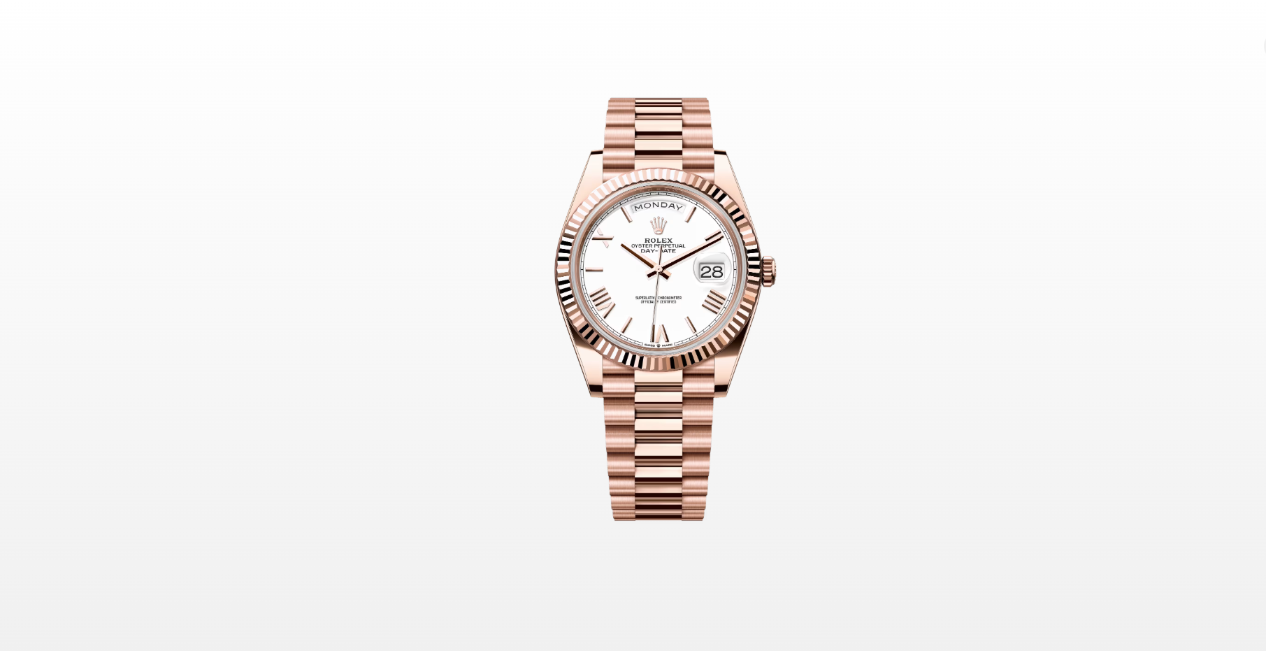 Rolex Day-Date 40 228235 White Roman