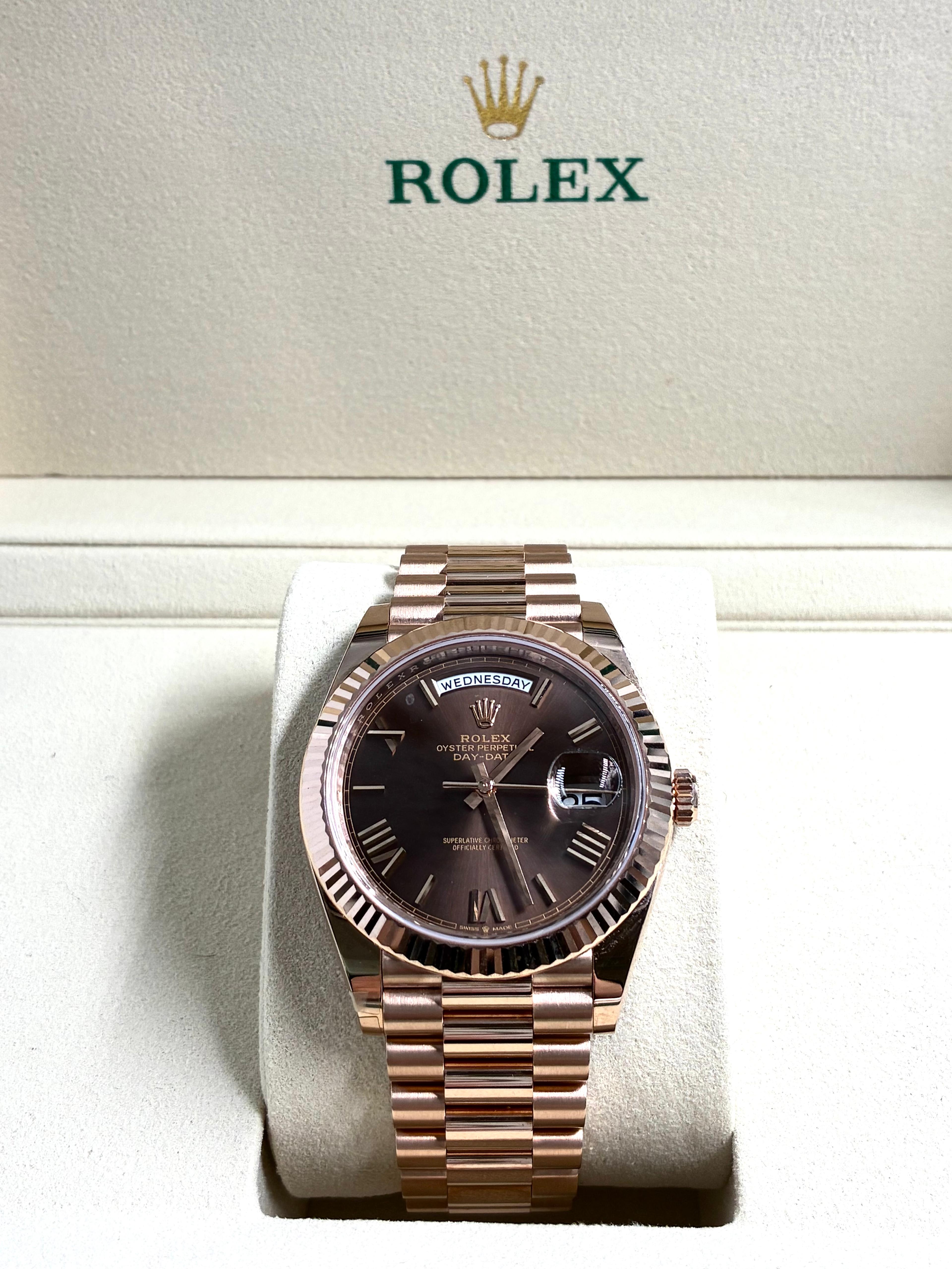 Rolex Day-Date 40 228235 Chocolate Roman