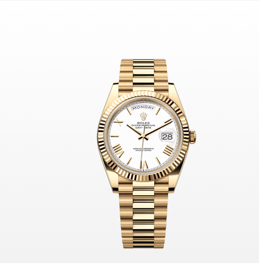 Rolex Day-Date 40 228238 White Roman Oyster
