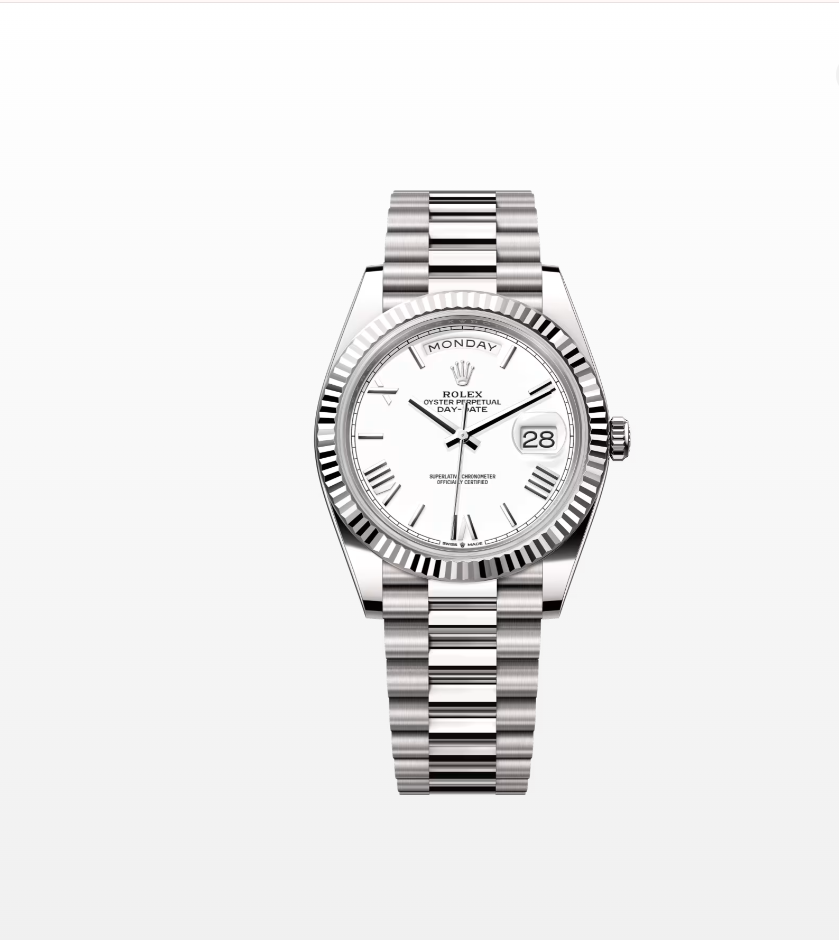 Rolex Day-Date 40 228239 White Roman