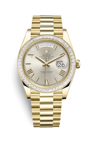 Rolex Day-Date 40 228398TBR Silver Roman