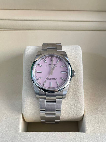 Rolex Oyster Perpetual 34 124200 Candy Pink Index 2025