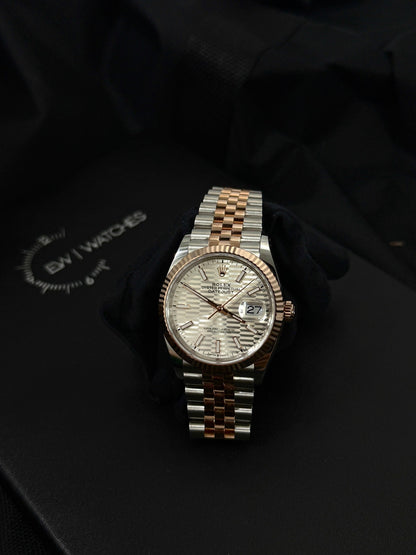 Rolex Datejust 36 126231 Silver Index Fluted Jubilee 2024