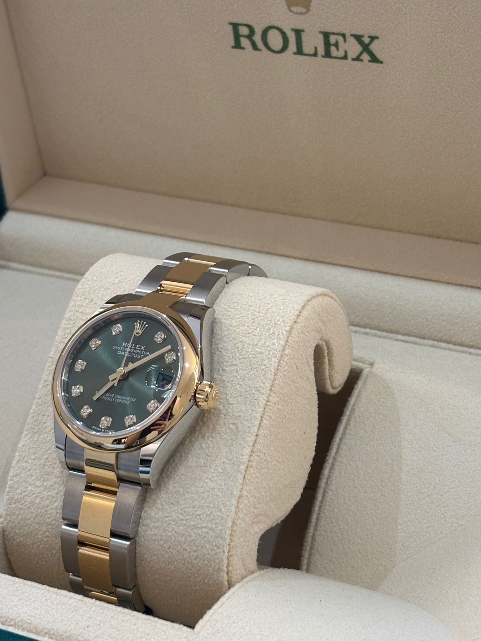 Rolex Datejust 31 278243G Green Diamonds Oyster 2025
