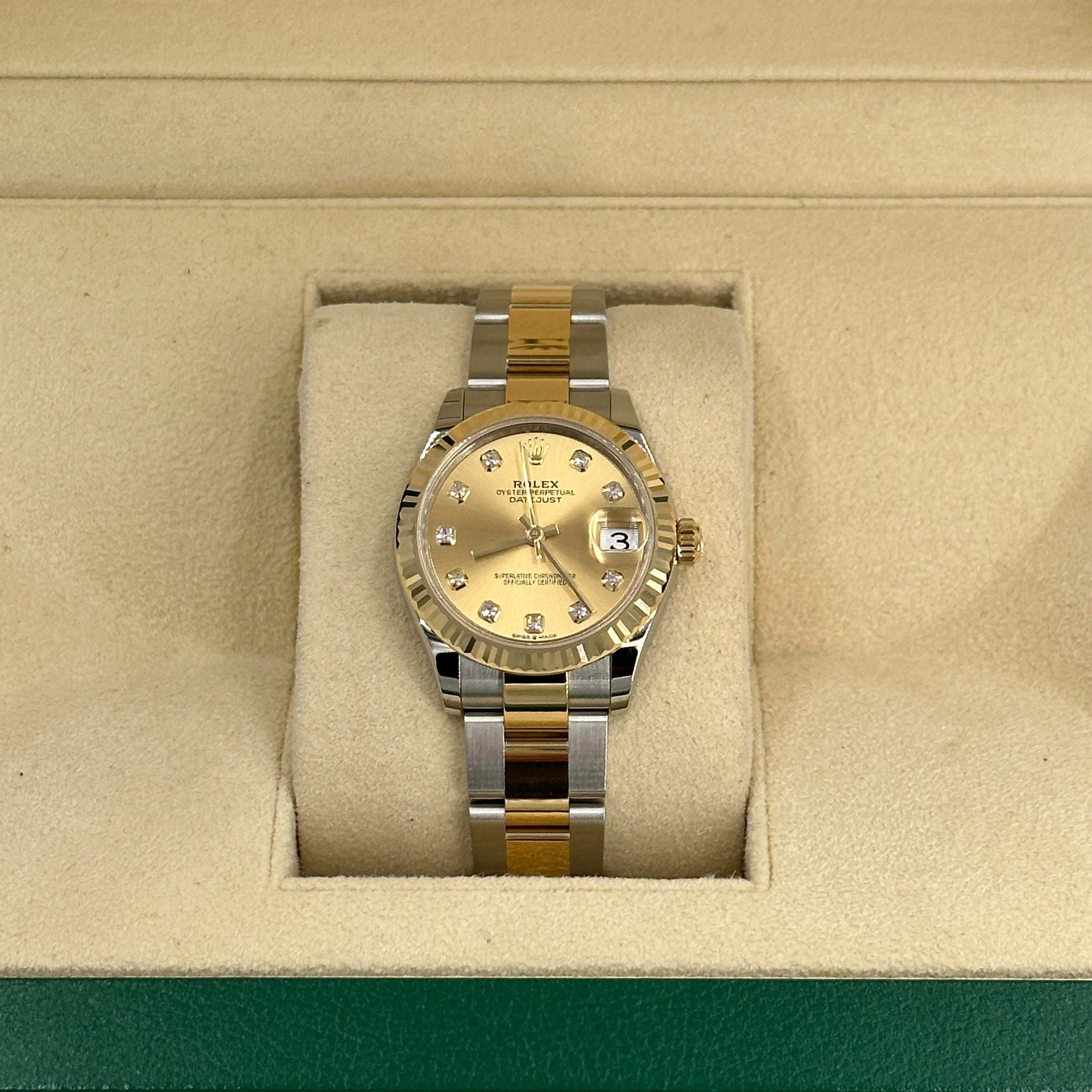 Rolex Datejust 31 278273 Champagne Diamonds Oyster 2025
