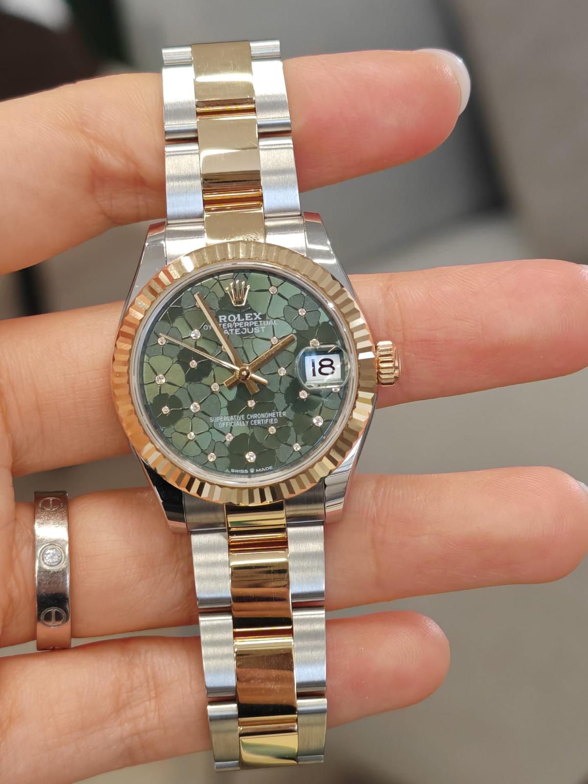Rolex Datejust 31 278273 Green Floral Oyster 2025 – EW Watches