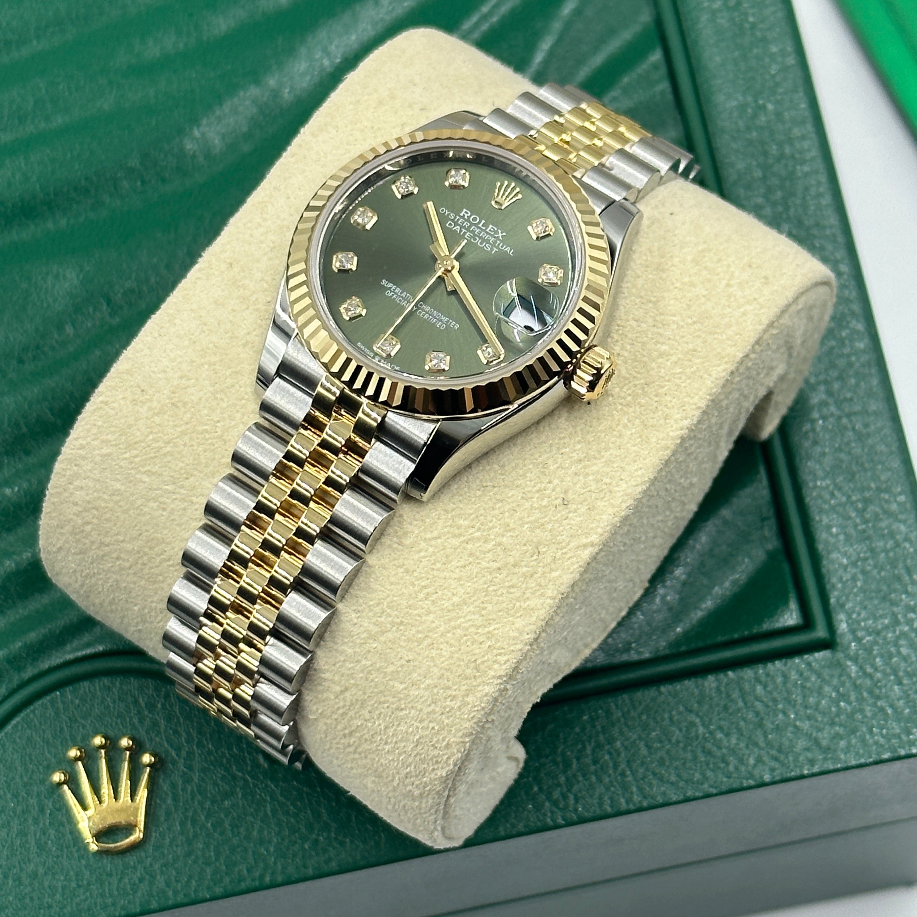 Rolex Datejust 31 278273G Green Jubilee 2025