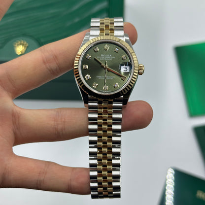 Rolex Datejust 31 278273G Green Jubilee 2025
