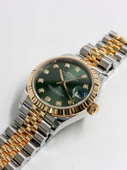 Rolex Datejust 31 278273G Green Jubilee 2025