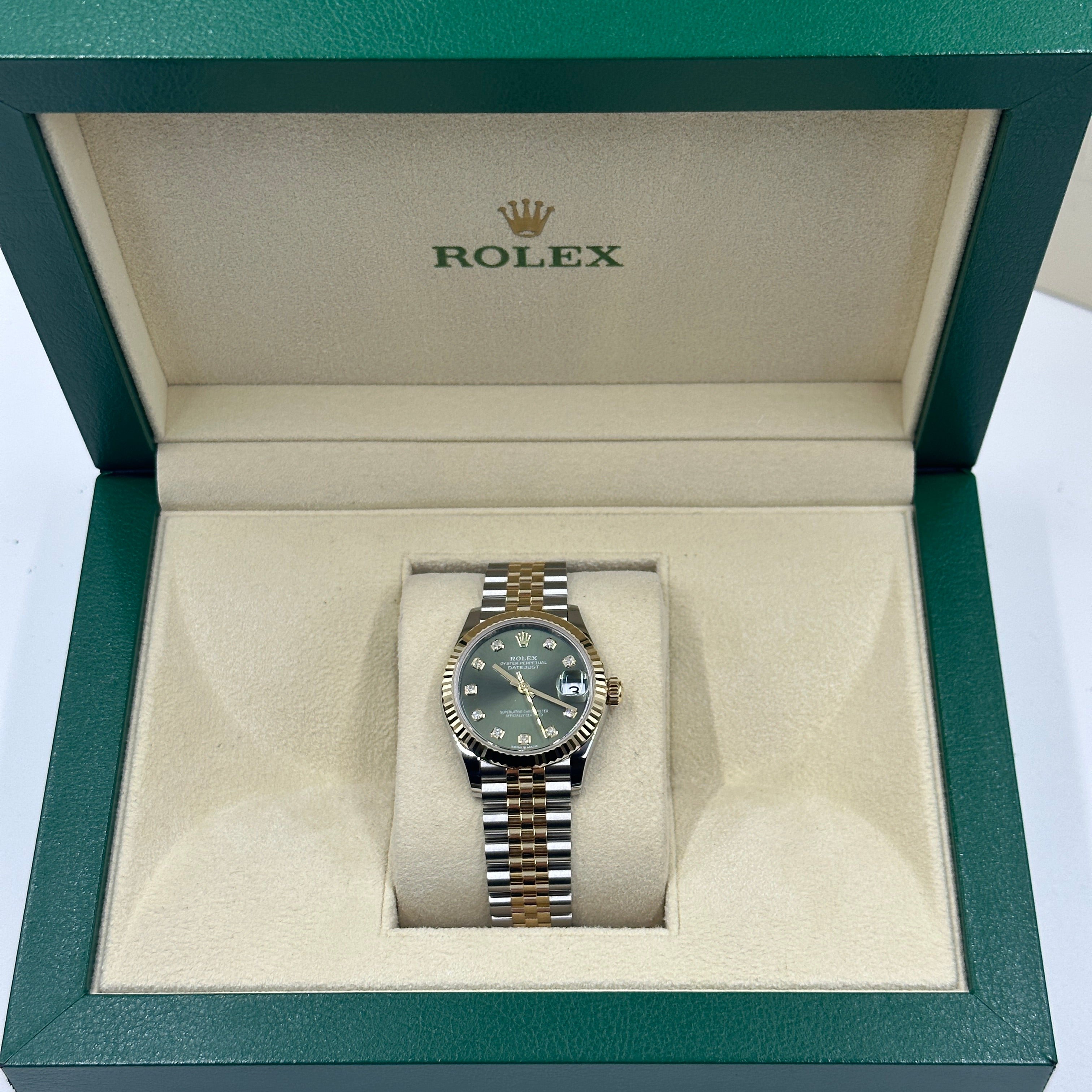Rolex Datejust 31 278273G Green Jubilee 2025