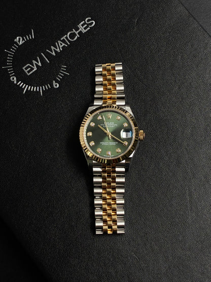 Rolex Datejust 31 278273G Green Jubilee 2025