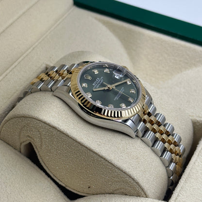 Rolex Datejust 31 278273G Green Jubilee 2025