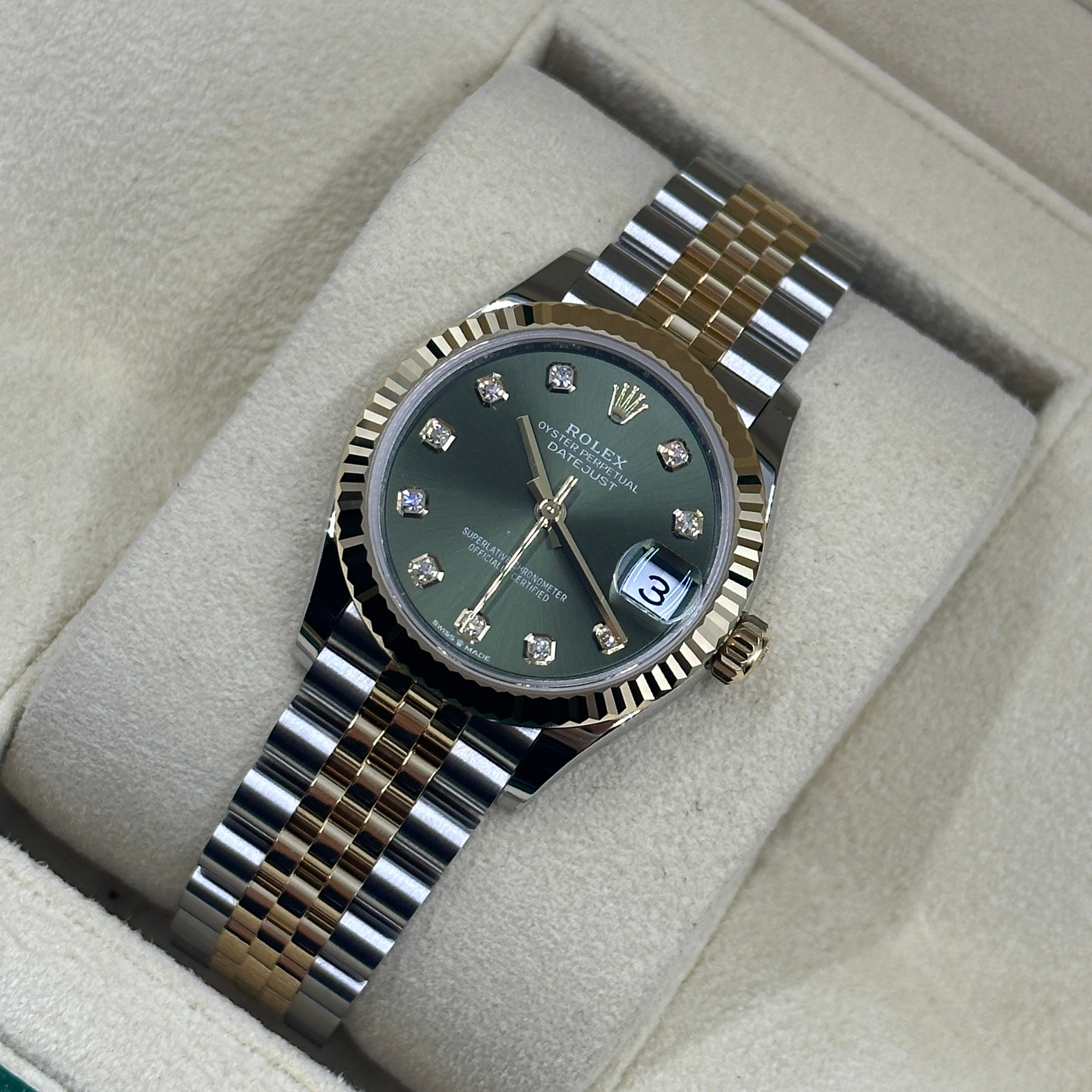 Rolex Datejust 31 278273G Green Jubilee 2025