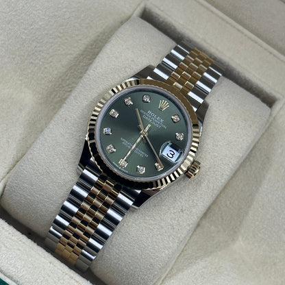 Rolex Datejust 31 278273G Green Jubilee 2025