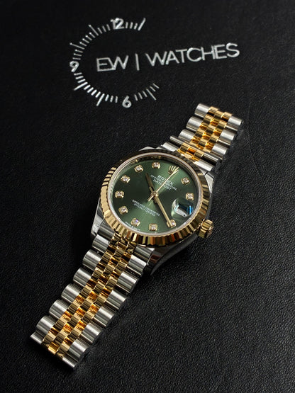 Rolex Datejust 31 278273G Green Jubilee 2025