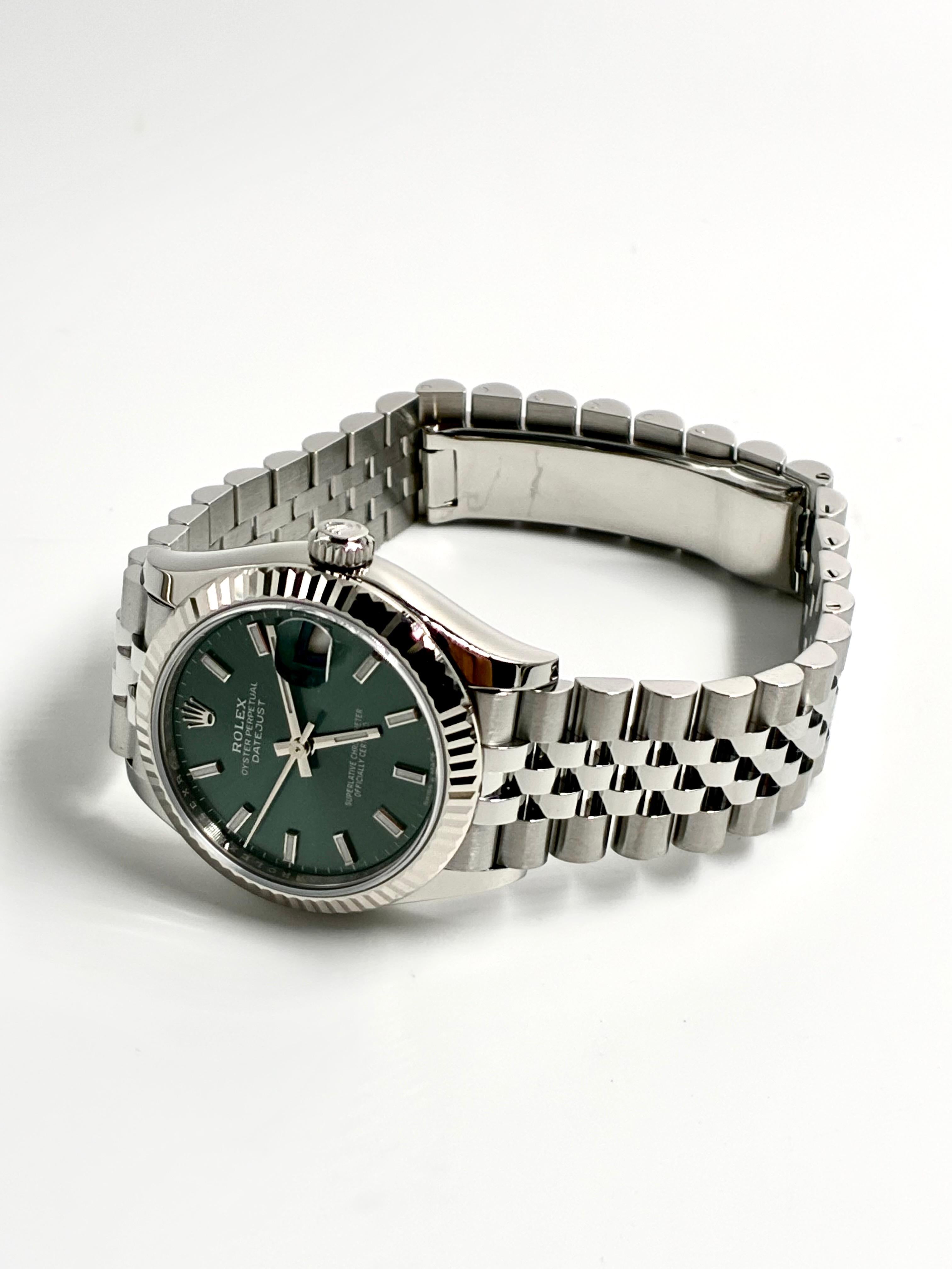 Rolex Datejust 31MM 278274 Green Index Jubilee 2026