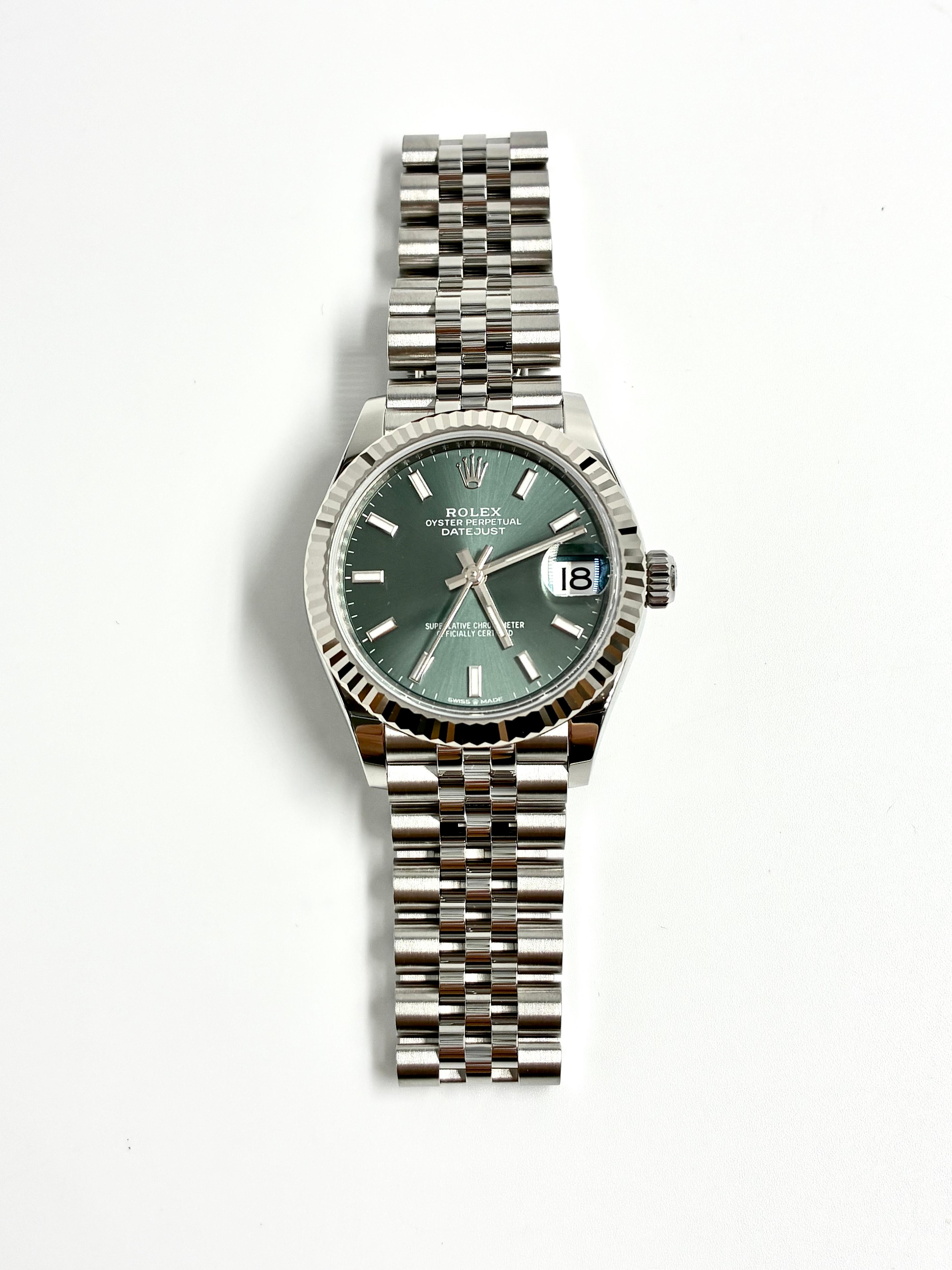 Rolex Datejust 31MM 278274 Green Index Jubilee 2026
