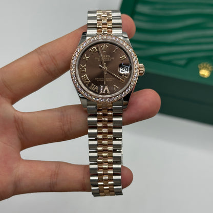 Rolex Datejust 31 278381RBR Chocolate Roman IV Jubilee