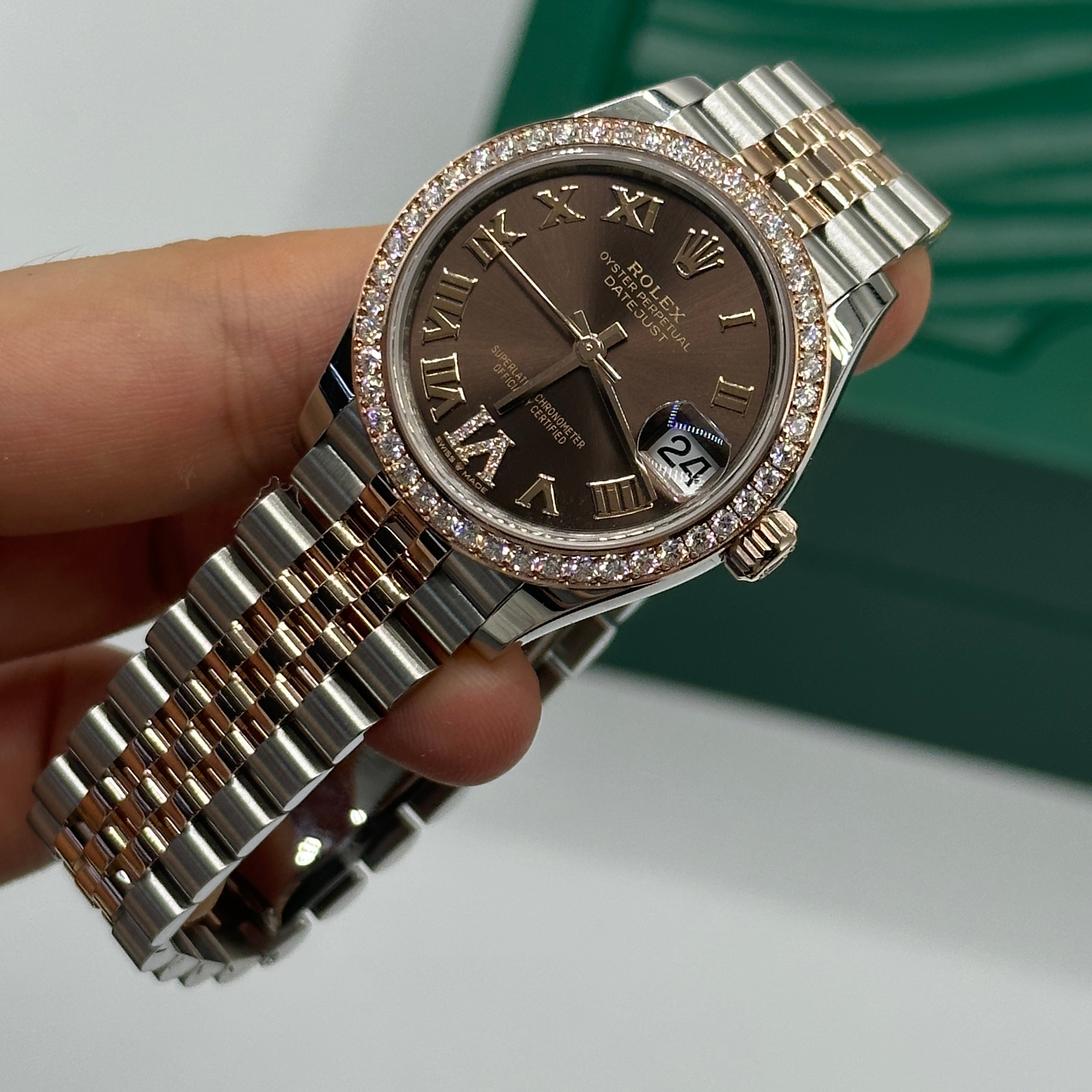 Rolex Datejust 31 278381RBR Chocolate Roman IV Jubilee