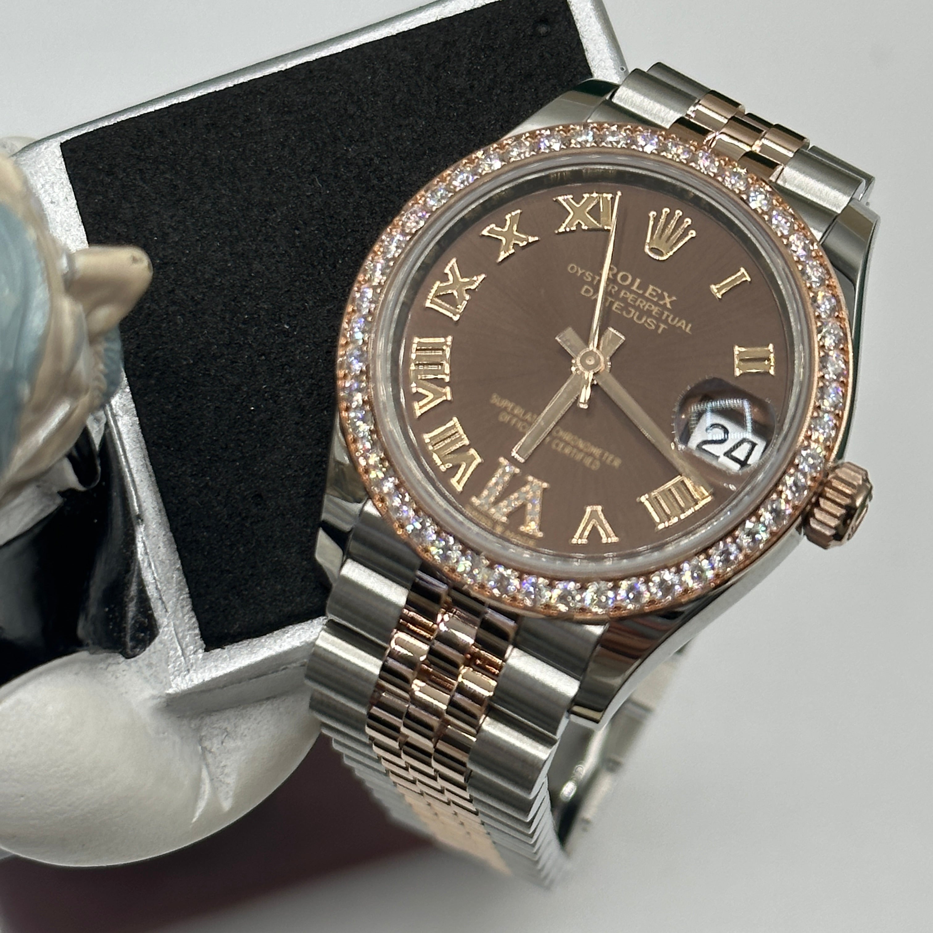 Rolex Datejust 31 278381RBR Chocolate Roman IV Jubilee