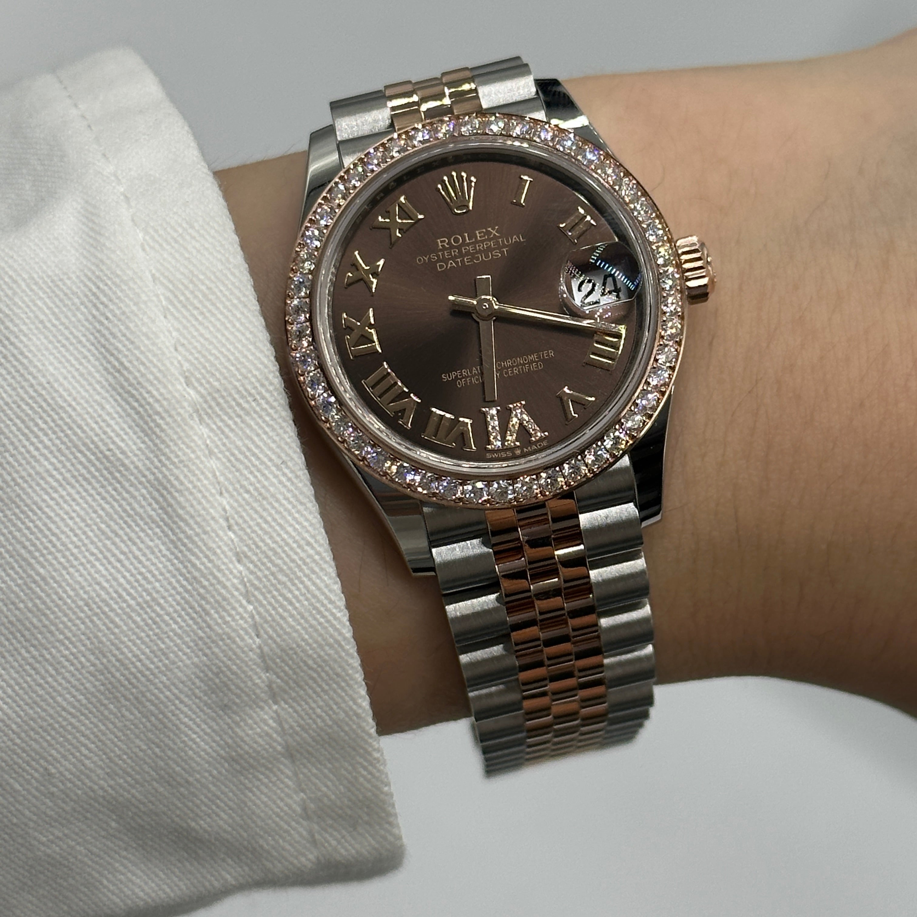 Rolex Datejust 31 278381RBR Chocolate Roman IV Jubilee