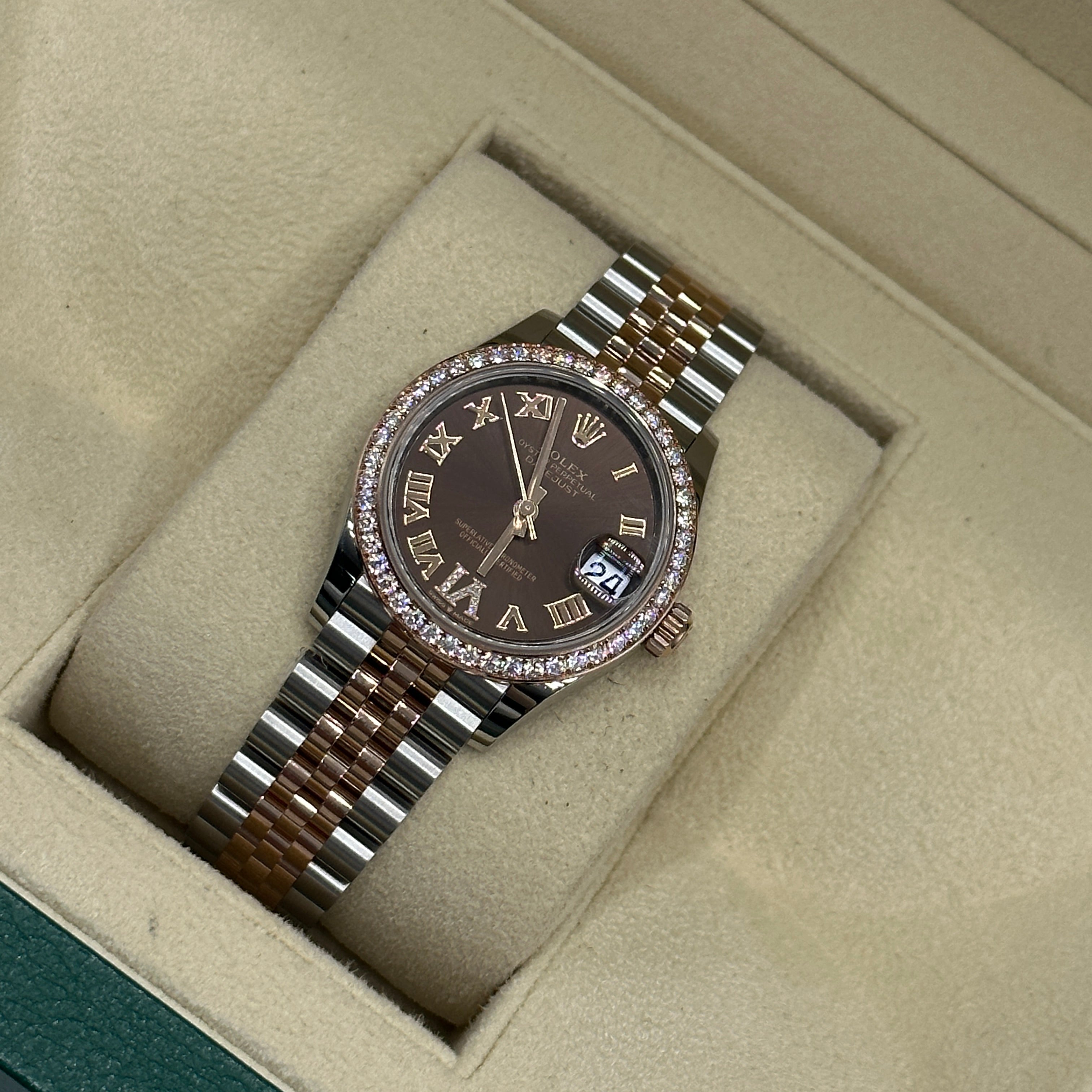 Rolex Datejust 31 278381RBR Chocolate Roman IV Jubilee