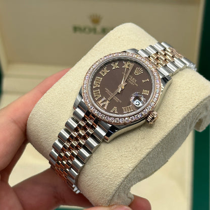 Rolex Datejust 31 278381RBR Chocolate Roman IV Jubilee