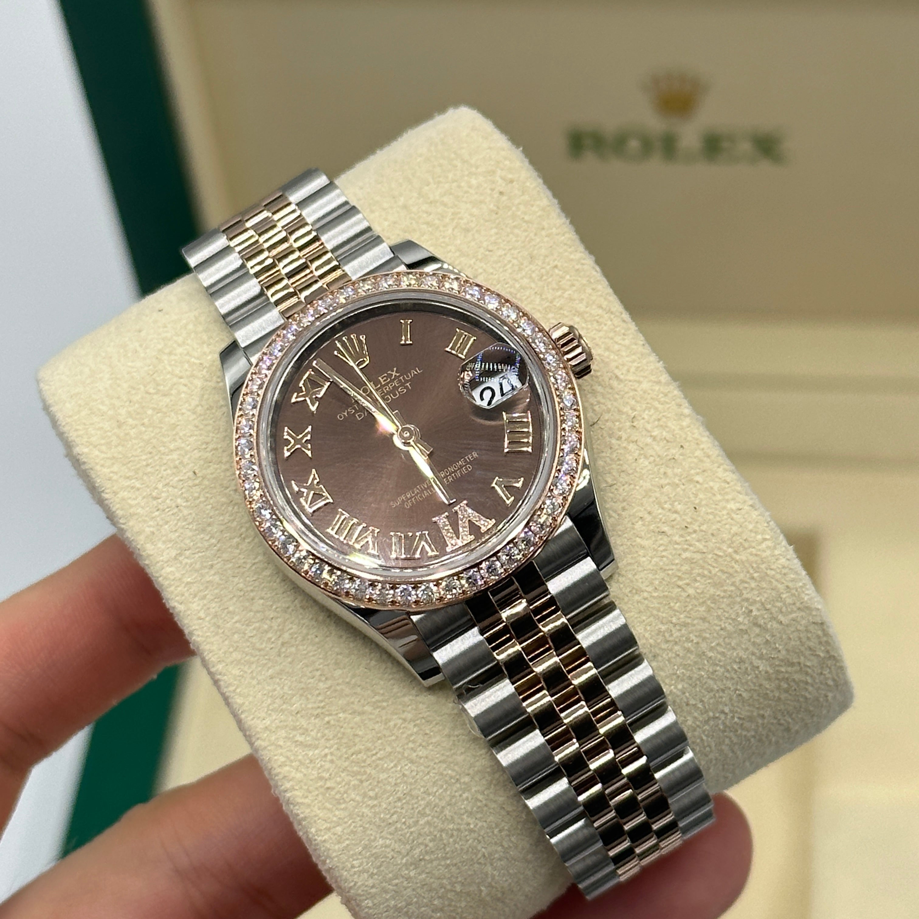 Rolex Datejust 31 278381RBR Chocolate Roman IV Jubilee
