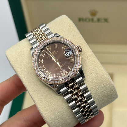 Rolex Datejust 31 278381RBR Chocolate Roman IV Jubilee