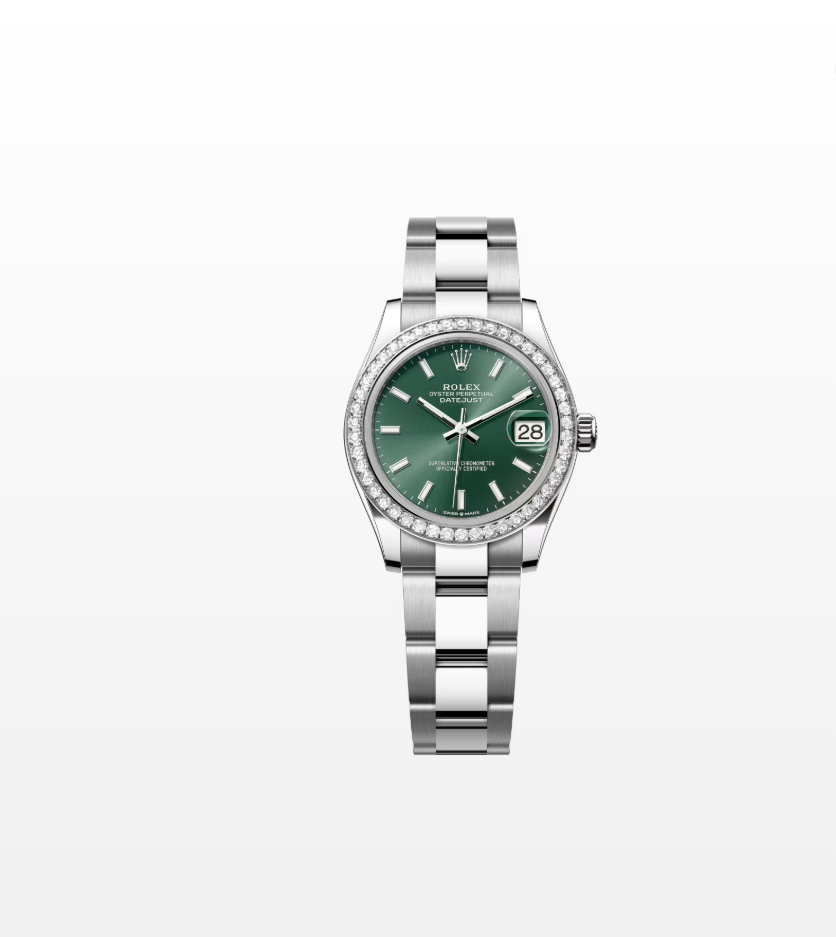 Rolex Datejust 31 278384RBR Green Index Oyster