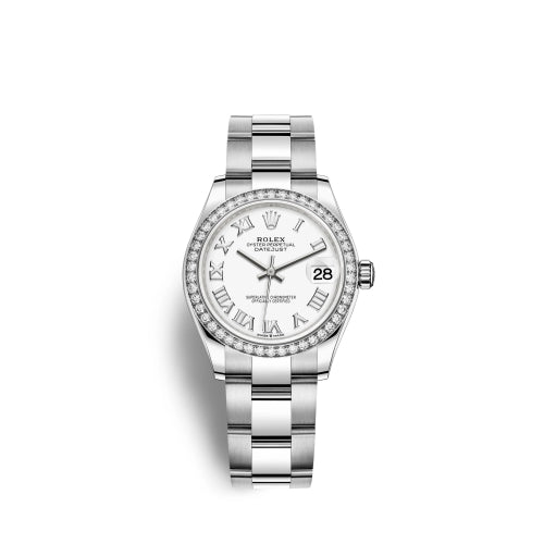 Rolex Datejust 31 278384RBR White Roman Bezel Oyster
