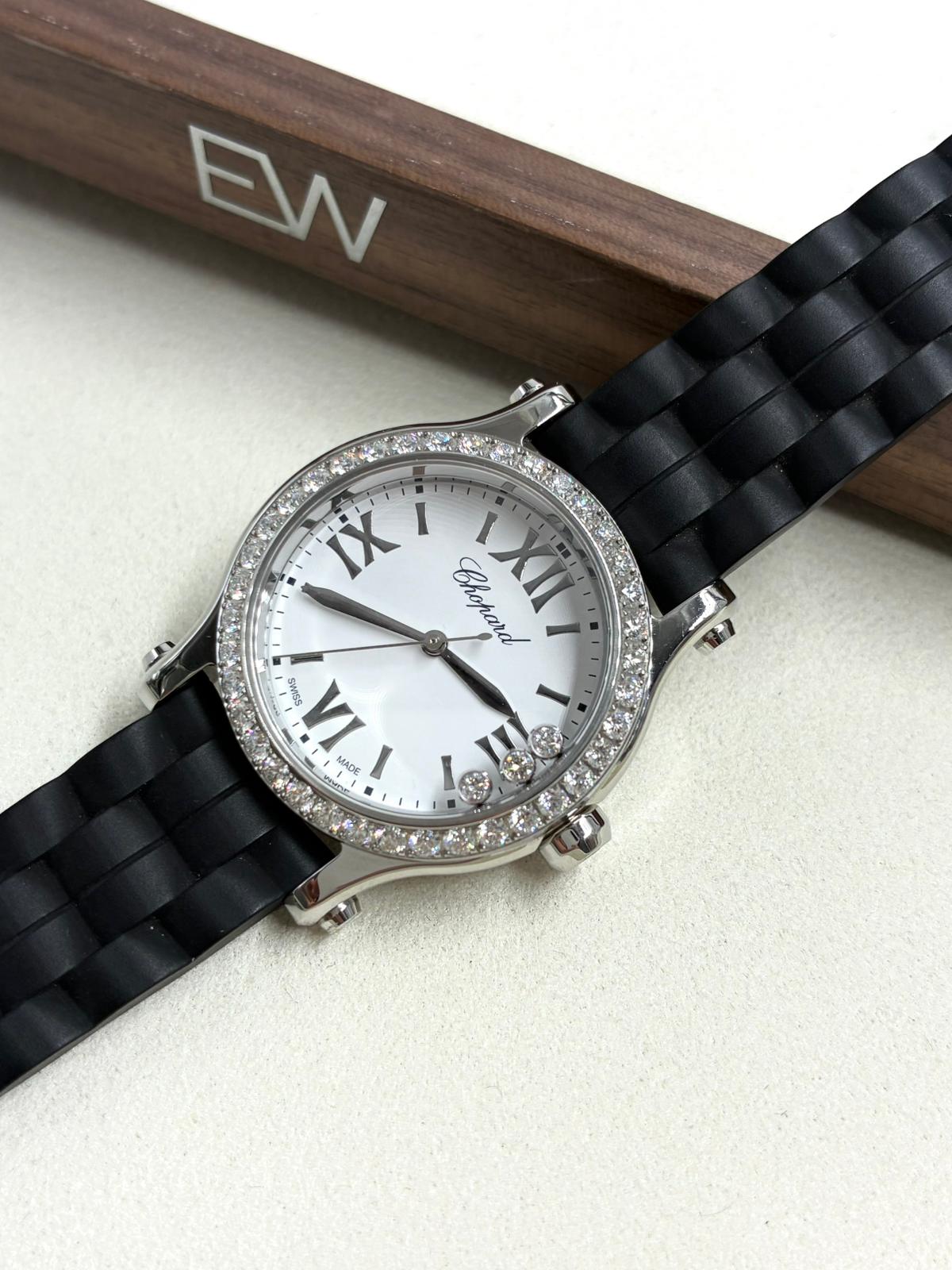 Chopard Happy Sport 30mm 278590-3003 White With Diamond Set (Stainless Steel Bezel) 2025