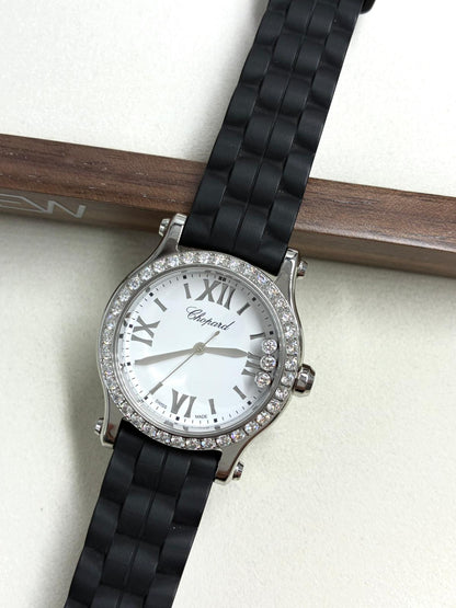 Chopard Happy Sport 30mm 278590-3003 White With Diamond Set (Stainless Steel Bezel) 2025