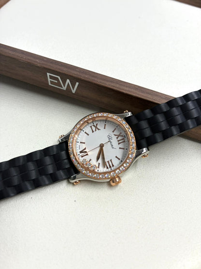 Chopard Happy Sport 30mm 278590-6003 White With Diamond Set (Rose Gold Bezel) 2025