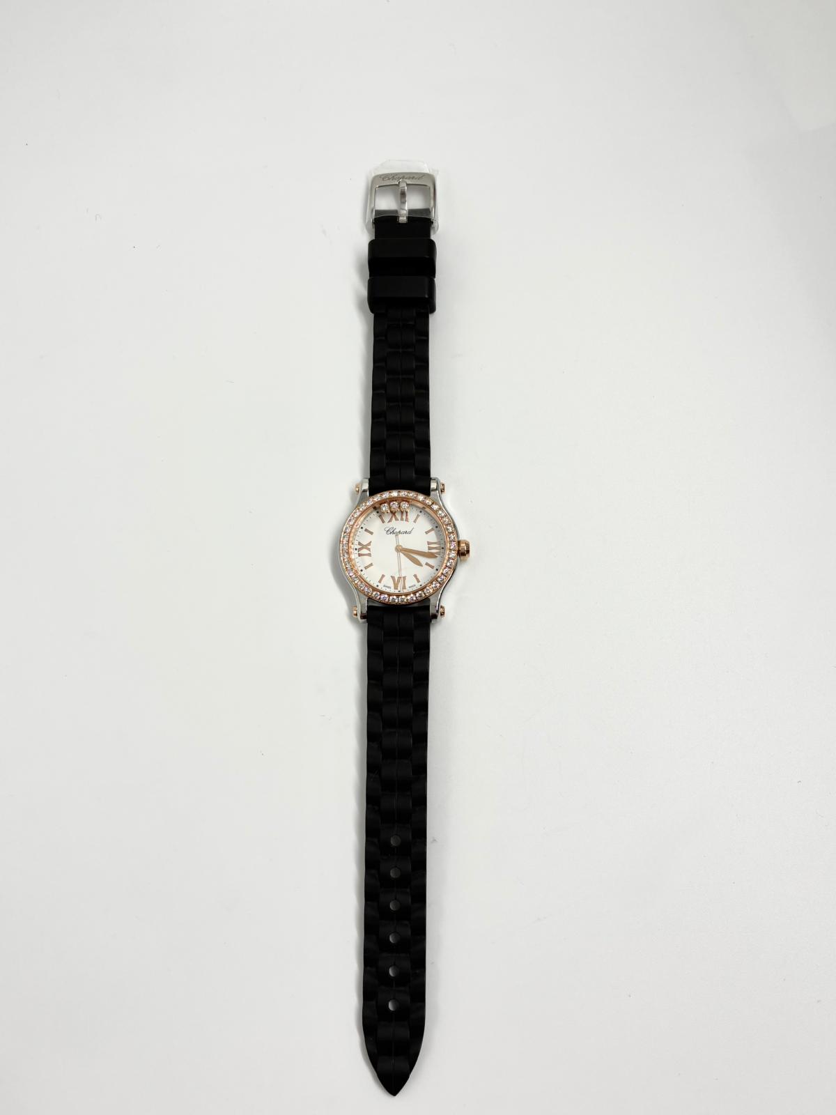 Chopard Happy Sport 30mm 278590-6003 White With Diamond Set (Rose Gold Bezel) 2025