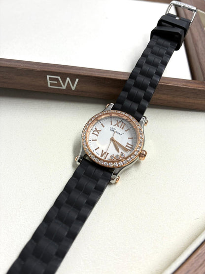 Chopard Happy Sport 30mm 278590-6003 White With Diamond Set (Rose Gold Bezel) 2025