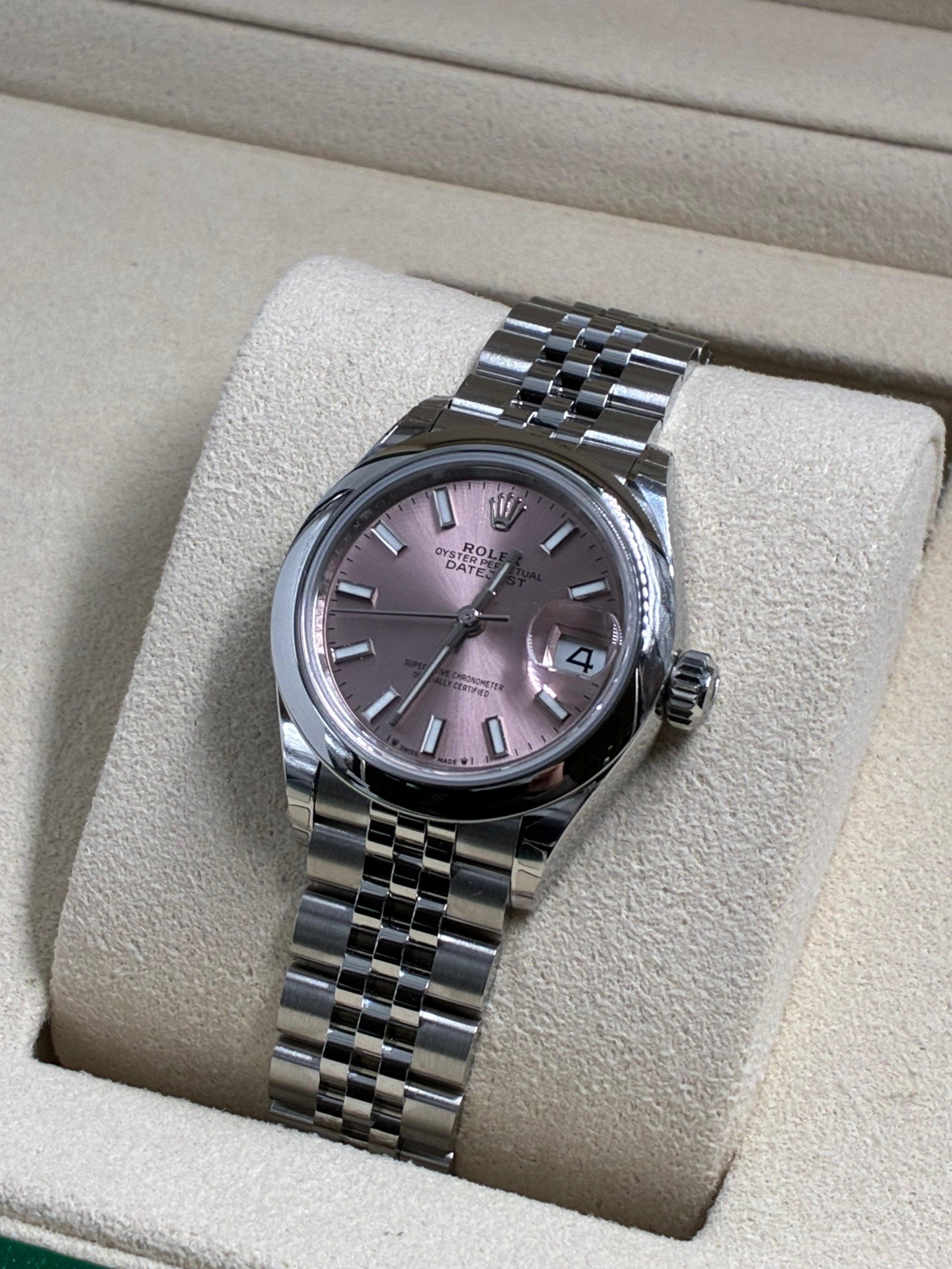 Rolex Lady-Datejust 279160 Pink Index Jubilee 2025